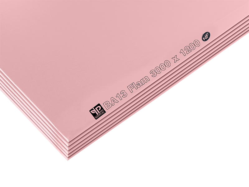 Plaque de plâtre BA13 Flam