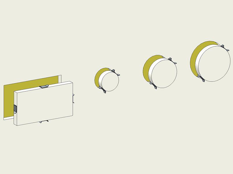 Accessoire de réparation de plaque de plâtre - sachet de 28 – Image 2