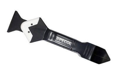 Grattoir de silicone 3 en 1 pour joints - Pecol